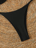 Halter Bikinis 2026 Women String Thong Swimwear Female Sexy Swimsuit Solid Bathers Bathing Swimming Swim Suit Beachwear