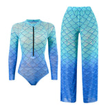 2 Piece Sets High Waist Sexy Swimsuit Women 2025 Summer Bathing Suit Bikini Set Long Sleeve Swimwear Beach Wear Swimming Suit