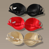 Ladies' invisible shoulder strap seamless comfortable lace solid color steel ring bra anti sagging underwear sexy Lingerie A2150