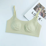 Trim T-Shirt Bra Women's Ultra Thin Wirefree Low Cut Support Seamless Invisible Cover Autumn Slimming Large Chest Comfort S-2XL