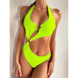 2026 Sexy Halter Asymmetric One Shoulder One Piece Swimsuit Women Swimwear Female Bather Bathing Suit Swim Lady Monokini V2660