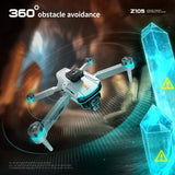 Lenovo Z105 GPS Foldable Drone 8K Dual Camera Brushless Optical Flow 4.3" Screen RC 15Mins Flight FPV Quadcopter Drone