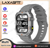 LAXASFIT New Men's Smart Watch LED Flashlight Outdoor Sports Smart Watch Wristwatch Health Monitoring Smart Watch