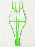 Extreme Mini Micro String Backless Women Swimwear One Piece Swimsuit Female High Cut Monokini Thong Bathing Suit Swim Beachwear