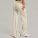 Women Straight Yoga Leg Bottoms Soft Stretchy Fabric Women's Yoga Pants GYM Sweat-Wicking Properties Running Sport Trousers