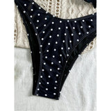 XS - L Polka Dot Bandeau Brazilian Bikini Women Swimwear Female Swimsuit Two-Pieces Bikini Set Bather Bathing Suit Swim V7711