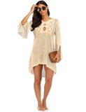 Sexy Cover Up Bikini Women Swimsuit Cover-up Beach Bathing Suit Beach Wear Knitting Swimwear Mesh Beach Dress Tunic Robe