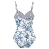 2026 New Arrival Push Up Women Bikini Set Floral Printed Ruffle Bikinis Strappy Bandage Swimwear Brazilian Biquini Bathing Suit