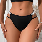 1pcs Low Waist Sexy Women G-string Charming Party Sexy Lingerie Ribbed Lady Thongs Breathable Comfortable Panty Female Underwear