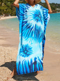 2026 New Colorful Kaftan Tunic Beach Dress Beach Wear Beachwear Beach Cover Up Cover-upsLoose Maxi Dress Female Women V4428
