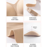 Push Up Bra for Small Bust – Seamless Wirefree Bralette with Cross Back, Soft Support Lift & Anti-Sagging Comfort Invisible Wear