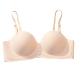 Push-Up Bras Women 1/2 Cup Underwear Sexy Lingerie Solid Color Wireless Fixed Cup Demi Bra Comfort Breathable Brassiere S-XL