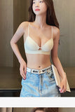 MOYISU Desire Triangle Cup Women Summer Thin Small Chest Gathered To Show A Large Pair of Breast Anti-sag No Underwire Bra Women