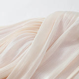 Fashion Solid Mesh Long Sleeved Backless Pleated Prom Dresses Chic Ruffle Bow Lace Up Women Mini Dresses Lady Spring Party Robe