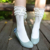 New High Heel Lolita Wedge Pumps Daily Floral Polka Dot Print Sweet Vintage Dress Heels Bow Tie Tea Party Cosplay Wedding Shoes