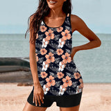 2026 Pinted Floral Tankini Two Pieces Swimsuit Women Vintage Swimwear Female Bathers Bathing Swimming Swim Suit Beachwear