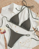 Sexy Bikini Set Women White Black Push Up Bra Micro Swimsuit 2025 Brazilian Beach Holiday Bathing Suit Thong Swimwear Biquini