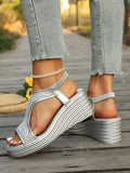 Summer 2026 Round Head Sexy Comfortable Non - Slip Casual Sandals Fashion Light Large Size Wedgeheel Sandals Women
