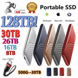 New SSD USB Flash Hard Drive External TypeC High Speed SSD USB3.1 256TB SSD Storage Portable HD Hard Disk