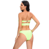 WackDaria sexy bikini set black color push-up women swimsuit swimwear women biquini maillot de bian femma black summer swimsuit