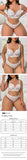 Plus Size Ditsy Print Lingerie Set Sexy Minimizer Bra Side Support Embroidery Mesh Support