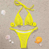 Sexy Bling Rhinestone Mini Bikini Female Swimsuit Women Swimwear Two-Pieces Bikini Set Bather Bathing Suit Swim Lady V2064