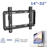 Universal Fixed TV Wall Mount Bracket Fixed Flat Panel TV Stand Holder Frame for 14-32 Inch Plasma TV HDTV LCD LED Monitor