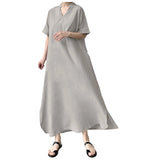 Long Dresses For Women Casual Summer Trendy Boho Style Pleated Cover Up Vestidos Daily Wear High Quality Elegant Maxi Dress