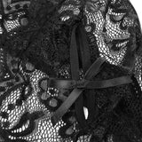 Women Sexy Lace Teddy Lingerie Deep V Mesh Sheer Bodysuit Backless Crotchless One Piece Babydoll Nightwear