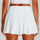 Fitness Tennis Short Skirts Women's Quick Cooling Sensation Sunscreen Pleated Skirt Outdoor UV Resistant Dance Golf Yoga Clothes