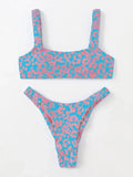 sexy micro bikini 2026 women orange leopard print push up padded thong swimsuit female cut out bathing suit swimwear biquini