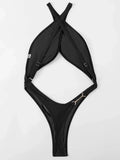 Cross Backless Extreme Micro Thong Female Swimwear One Piece Swimsuit Women Monokini High Cut Bathing Suit Swim Beach Bodysuit