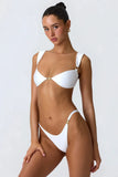 2024 New Sexy Bikinis Solid Push UP Swimwear Women Swimsuit Brazilian Bikini Set Hollow Out Beachwear Thong Biquini Female