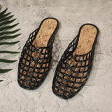2025 New Women Fashion Slippers Summer Platform Shoes Soft PVC Slip-on Sandals Breathable Cut-out Ladies Beach Street Slides