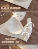Summer Seamless Crop Top Bra Small Chest Gathered Thin Straps Back Accentuating Bralette Beachwear Light Support Wirefree AU