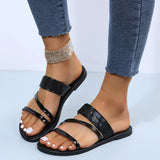 Sparkling Rhinestone Slides for Women - Comfy Open Toe Flats for Indoor & Outdoor Wear 2026 New