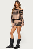 Women's spring suit 2026 European and American spring and summer women's fashionable lady solid color sweater short skirt suit