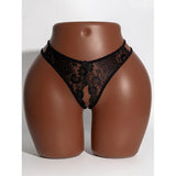 2024 Embroidered Low Waist Female Underwear Exotic Triangle Crotchless Women Panties Porno Romance Thong Open Seduction G-string