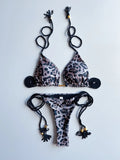 RUOTONGSEPT Sexy Leopard Print Bikini Set Swimsuit Women's Swimwear For Female Biquini Two Piece Beachwear 2023 New Bathing Suit