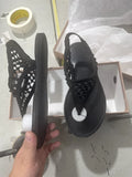 New Arrivals Black Roman Gladiator Flat Sandals for Women Shoes Leisure Summer Comfortable Beach Vacation Flip Flops
