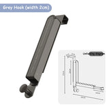 1/2pcs Folding Wall Hook portable drying rack Hidden Robe Towel Coat Hook door back hooks Expandable Sticky Towel Hanger