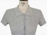 South Korea 2023 New Spring/Summer Dress Small Sexy Slim Fit Temperament Tight Short Sleeve Slim Wrap Hip Short Dress IDEI
