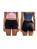2026 Summer Women Shorts with Pockets Elegant Solid Color Low Rise Slim Fit Mini Shorts for Beach Daily Wear