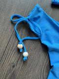 New Solid Color Bikini Set 2026 Women's Swimsuit Hanging Neck Rope Split Swimsuit 2-piece Set Summer Beachwear