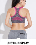 New Sports Bra Women Seamless Gym Jogging Crop Top Female Tops Yoga Fitness Shockproof Vest Sport Bras for Women Sutian Feminino