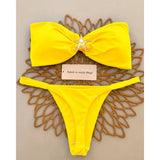 Push Up Bikinis 2025 Sexy Women Swimsuit Female Swimwear Micro Bikini Set Swimming Suit Beachwear Bandeau Brazilian Biquini