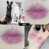 Rabbit Moisturizing Lip Balm Purple Rose Tint Crystal Jelly Colored Anti-chapped Lip Care Smoothens LipLines Base Clear Lipstick