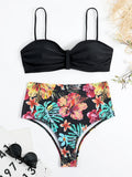 2026 Printed High Waist Bikinis Women Sexy Strappy Swimsuit Push Up Swimwear Female Bathers Bathing Swimming Swim Suit Beachwear