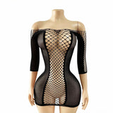 1 Piece Beach Cover Up without Bikini Summer's Hottest Mesh Swimsuit Women Summer Pool Swimwear Long Sleeves Hollow Out Dress