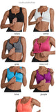 New Sports Bra Women Front Zipper Push Up Gym Jogging Crop Top More Size Tops Yoga Fitness Shockproof Vest Sport Bras for Women